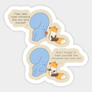 Treat Yourself Sticker